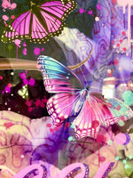 Floral with Butterfly Fine Art Print